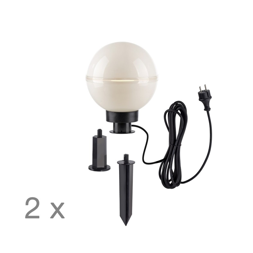 Leuchten Direkt 19322-16-2 - Set 2x Spoljašnja lampa 1xE27/40W/230V pr. 20 cm IP44