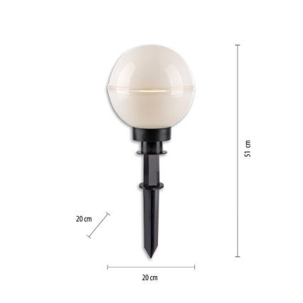 Leuchten Direkt 19322-16-2 - Set 2x Spoljašnja lampa 1xE27/40W/230V pr. 20 cm IP44
