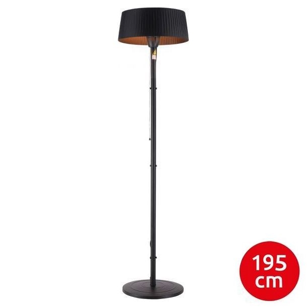 Leuchten Direkt 99507-18 - Spoljašnja grejalica GLOW 1500W/230V 1,95 m IP44 crno