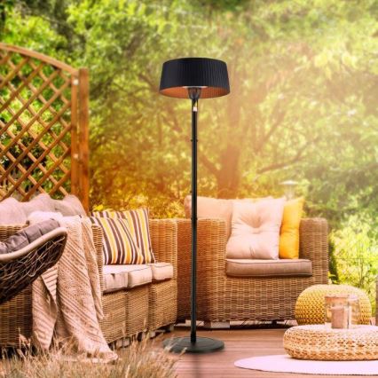 Leuchten Direkt 99507-18 - Spoljašnja grejalica GLOW 1500W/230V 1,95 m IP44 crno