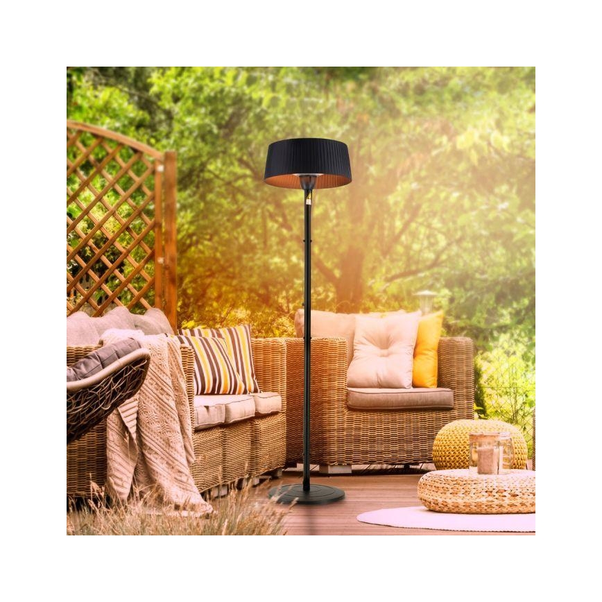 Leuchten Direkt 99507-18 - Spoljašnja grejalica GLOW 1500W/230V 1,95 m IP44 crno