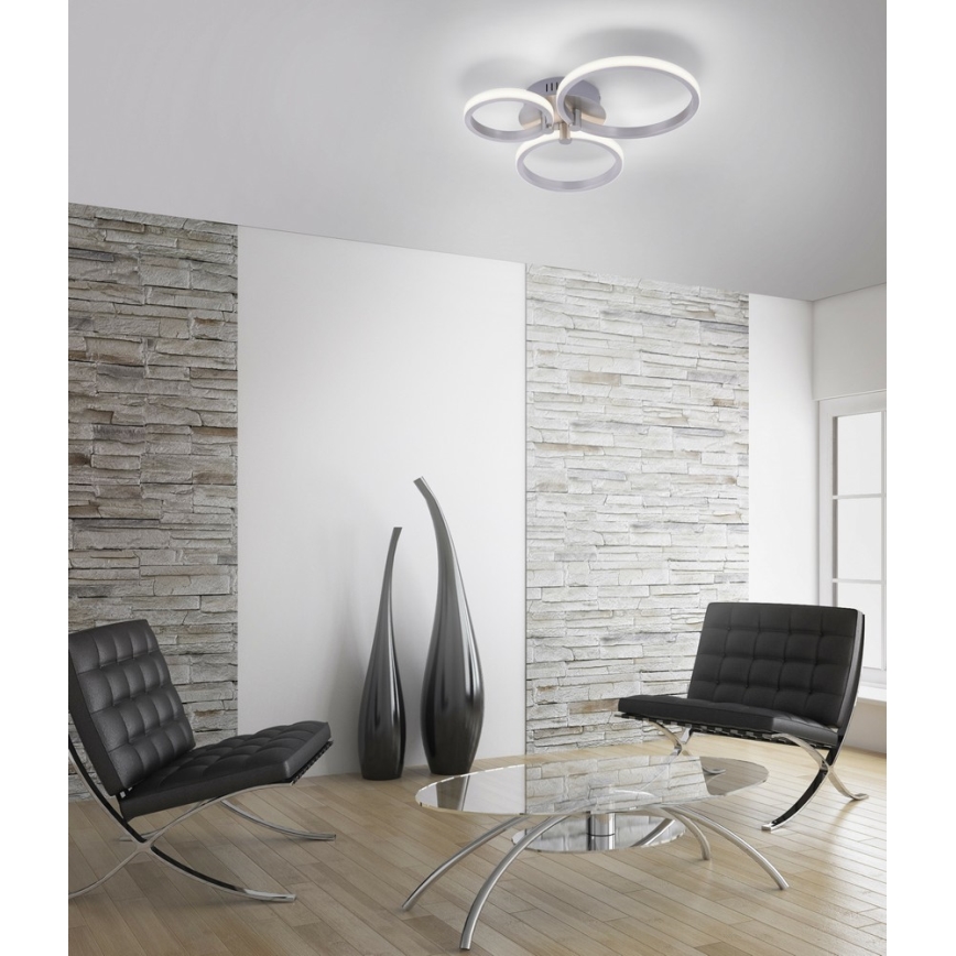 Leuchten Direkt 12110-55 - LED plafonski luster JOHANNA 1xLED/4,5W/230V+1xLED/6W+1xLED/7,5W