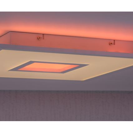 Leuchten Direkt 11645-16 - LED RGB Prigušiva plafonjera RECESS LED/22,5W/230V + LED/5W + Daljinski upravljač
