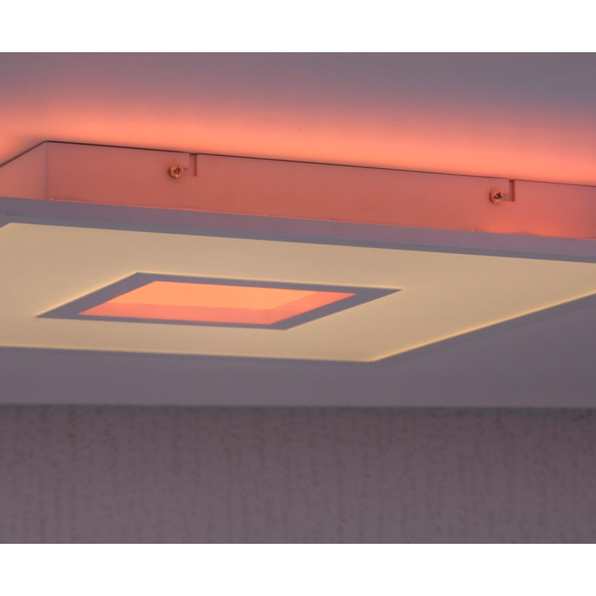 Leuchten Direkt 11645-16 - LED RGB Prigušiva plafonjera RECESS LED/22,5W/230V + LED/5W + Daljinski upravljač