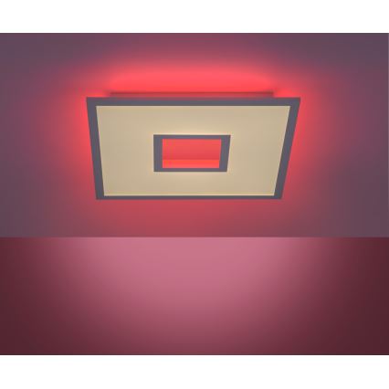 Leuchten Direkt 11645-16 - LED RGB Prigušiva plafonjera RECESS LED/22,5W/230V + LED/5W + Daljinski upravljač