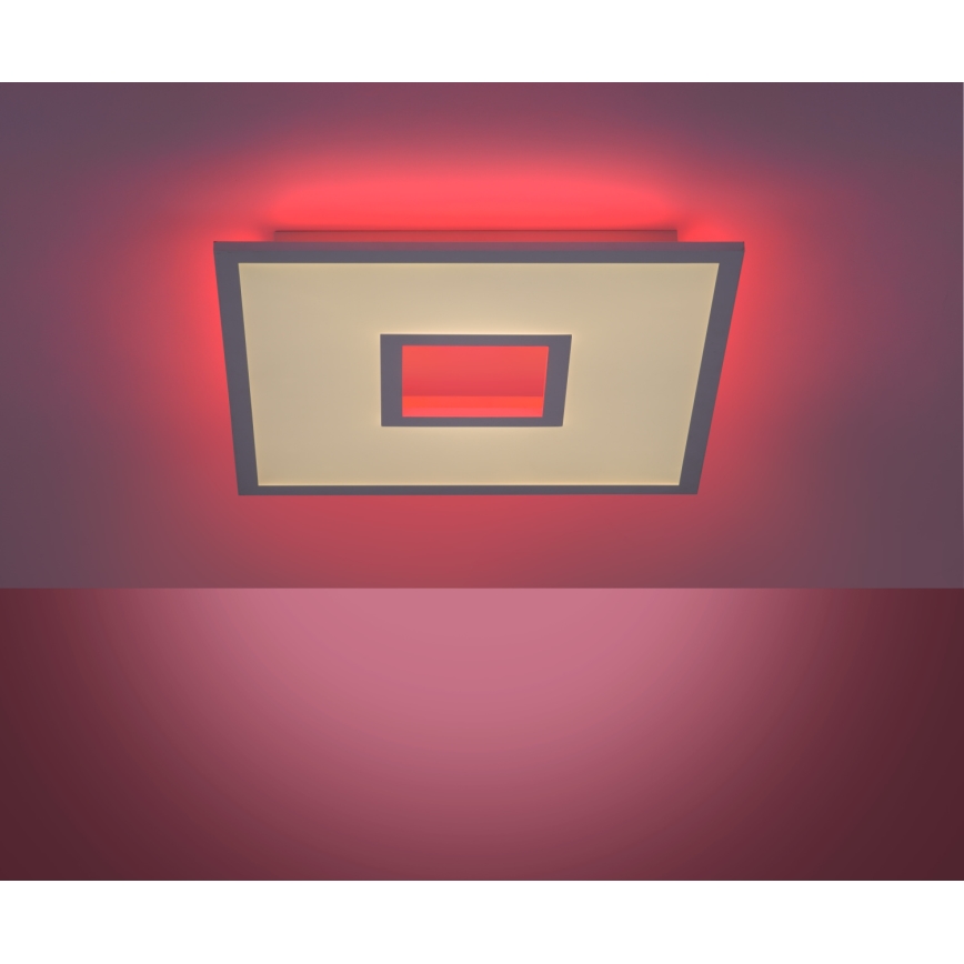 Leuchten Direkt 11645-16 - LED RGB Prigušiva plafonjera RECESS LED/22,5W/230V + LED/5W + Daljinski upravljač