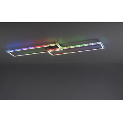 Leuchten Direkt 14635-55 - LED RGB Prigušiva stropna svjetiljka FELIX LED/34,5W/230V + daljinski upravljač