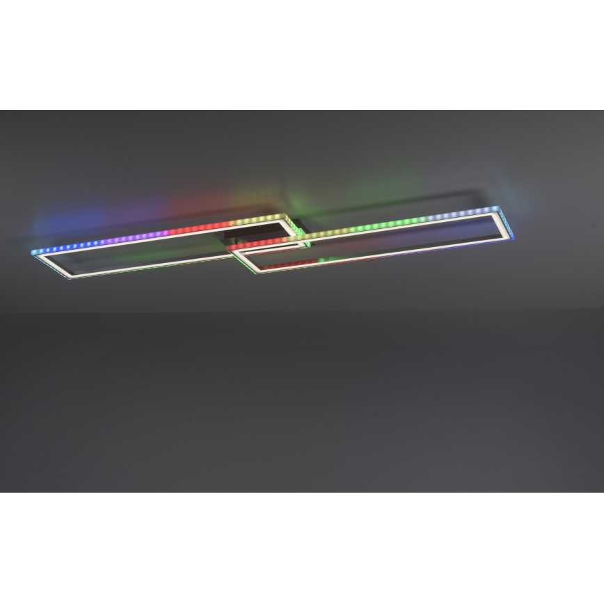 Leuchten Direkt 14635-55 - LED RGB Prigušiva stropna svjetiljka FELIX LED/34,5W/230V + daljinski upravljač