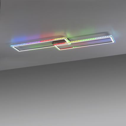 Leuchten Direkt 14635-55 - LED RGB Prigušiva stropna svjetiljka FELIX LED/34,5W/230V + daljinski upravljač