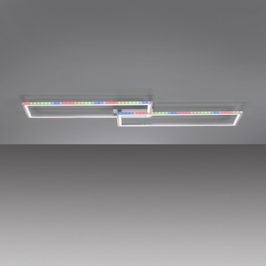 Leuchten Direkt 14635-55 - LED RGB Prigušiva stropna svjetiljka FELIX LED/34,5W/230V + daljinski upravljač