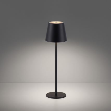 Leuchten Direkt 19250-18 - LED Spoljašnja prigušiva punjiva stona lampa EURIA LED/3W/5V 2600 mAh IP54 crno