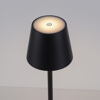 Leuchten Direkt 19250-18 - LED Spoljašnja prigušiva punjiva stona lampa EURIA LED/3W/5V 2600 mAh IP54 crno