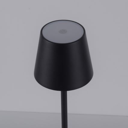 Leuchten Direkt 19250-18 - LED Spoljašnja prigušiva punjiva stona lampa EURIA LED/3W/5V 2600 mAh IP54 crno