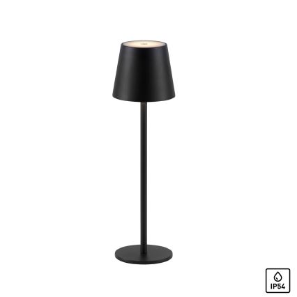 Leuchten Direkt 19250-18 - LED Spoljašnja prigušiva punjiva stona lampa EURIA LED/3W/5V 2600 mAh IP54 crno