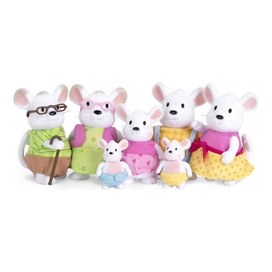 Li'l Woodzeez - Set figurica NIBBLEKIN mišja porodica