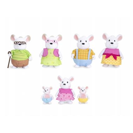 Li'l Woodzeez - Set figurica NIBBLEKIN mišja porodica