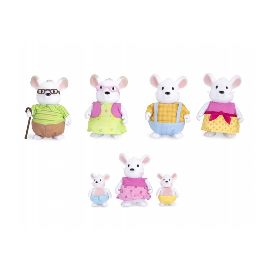 Li'l Woodzeez - Set figurica NIBBLEKIN mišja porodica
