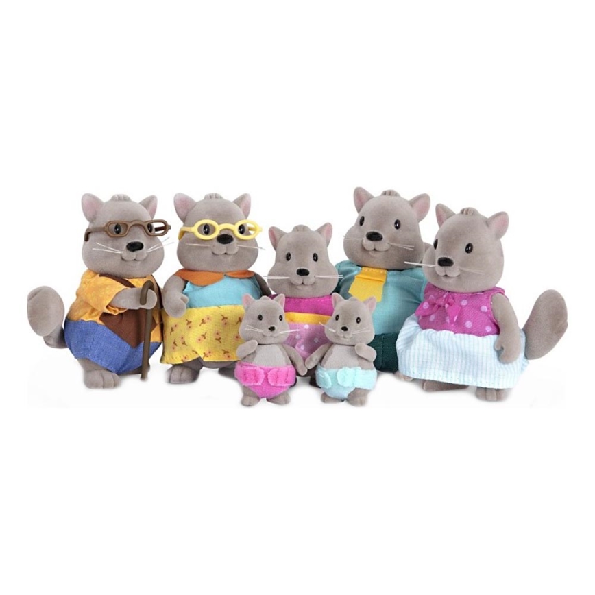 Li'l Woodzeez - Set za igru BUSTLEBERRY porodica veverica
