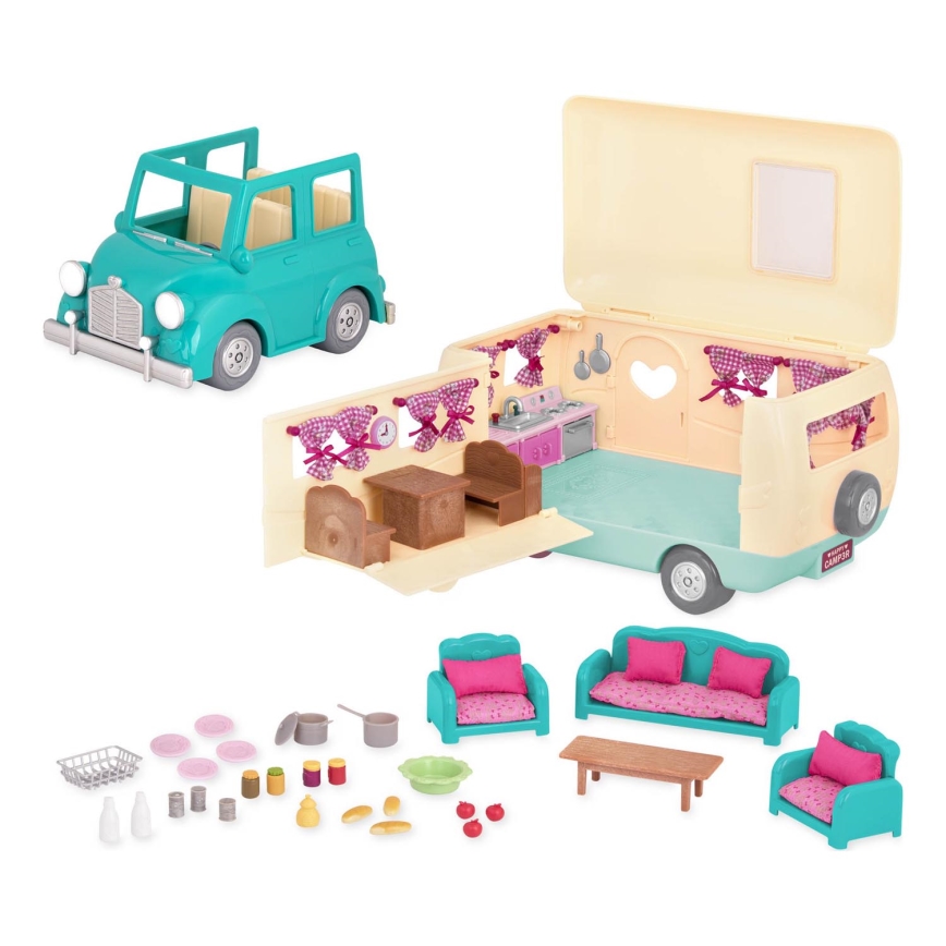 Li'l Woodzeez - Set za igru HAPPY CAMPER kampovanje
