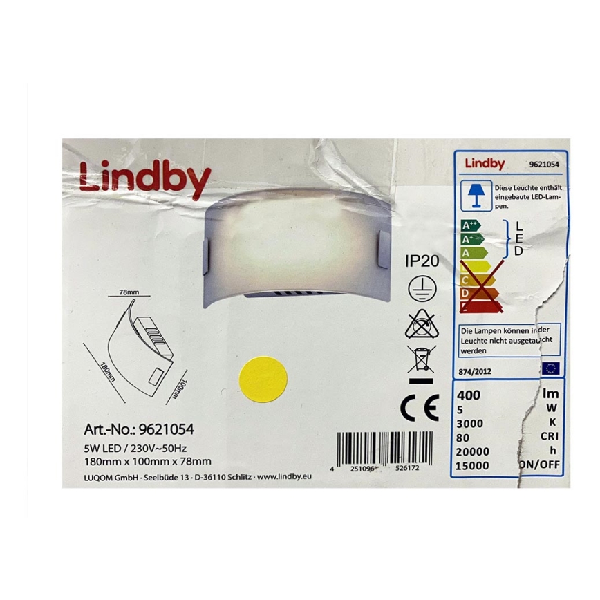 Lindby - LED Zidna lampa GISELA LED/5W/230V