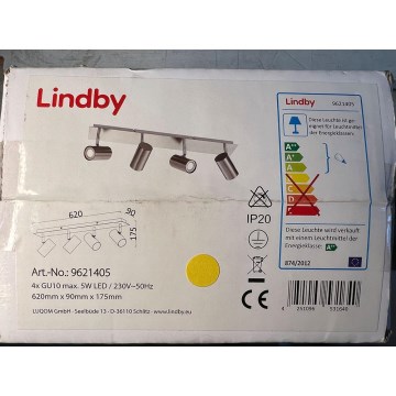 Lindby - Reflektorsko svetlo 4xGU10/5W/230V