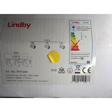 Lindby - Spot svetiljka 3xGU10/5W/230V