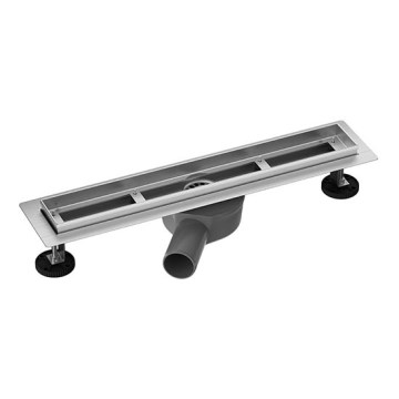 Linearan slivnik 55 x 7,6 cm, srebrni/sivi