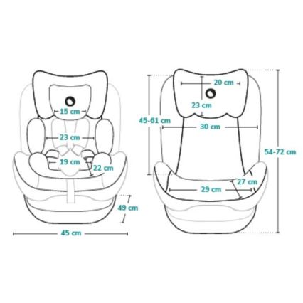 Lionelo - Auto sedište AART i-Size 40-150 cm crno/sivo