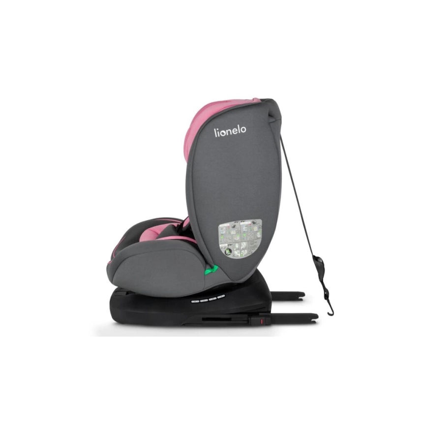 Lionelo - Auto sedište BASTIAAN i-Size 40-150 cm sivo/roze