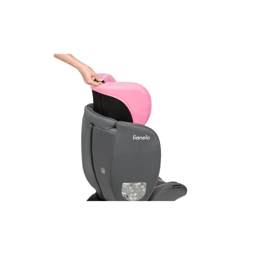 Lionelo - Auto sedište BASTIAAN i-Size 40-150 cm sivo/roze