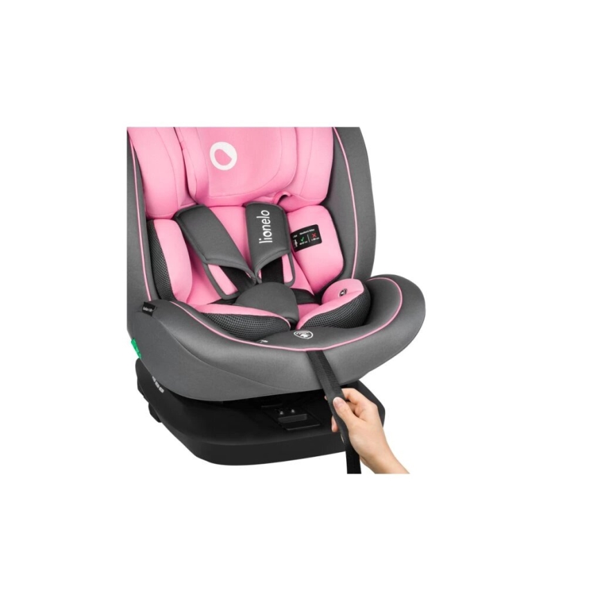 Lionelo - Auto sedište BASTIAAN i-Size 40-150 cm sivo/roze