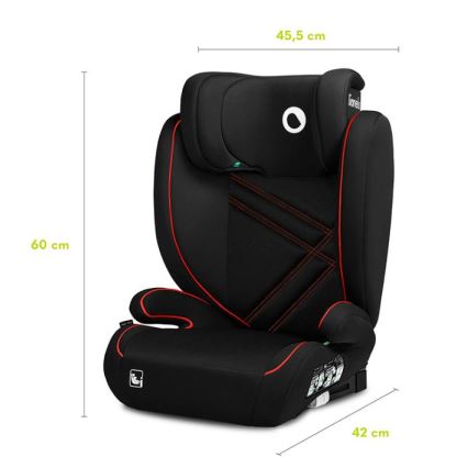 Lionelo - Auto sedište HUGO i-Size 100-150 cm crno/crveno