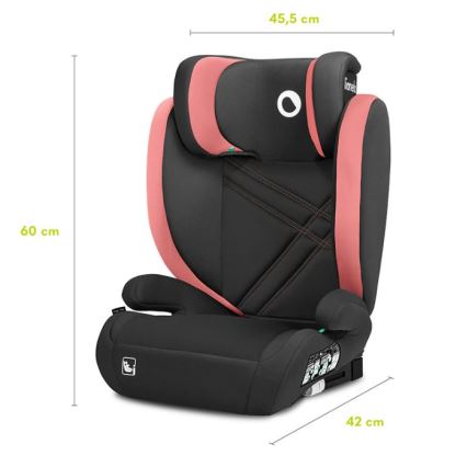 Lionelo - Auto sedište HUGO i-Size 100-150 cm crno/roze