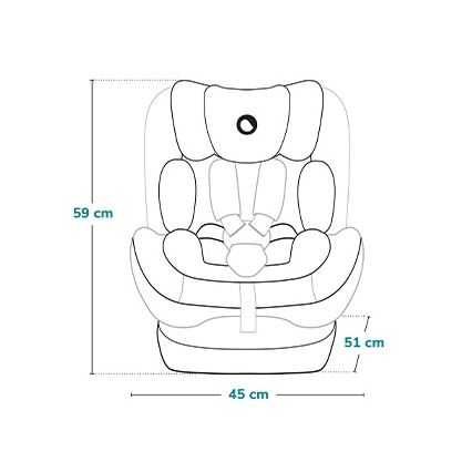 Lionelo - Auto-sedište IZZY i-Size 40-150 cm Crni karbon