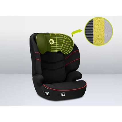 Lionelo - Auto sedište LARS i-Size 100-150 cm crno/crveno