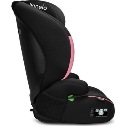 Lionelo - Auto sedište LARS i-Size 100-150 cm crno/roze