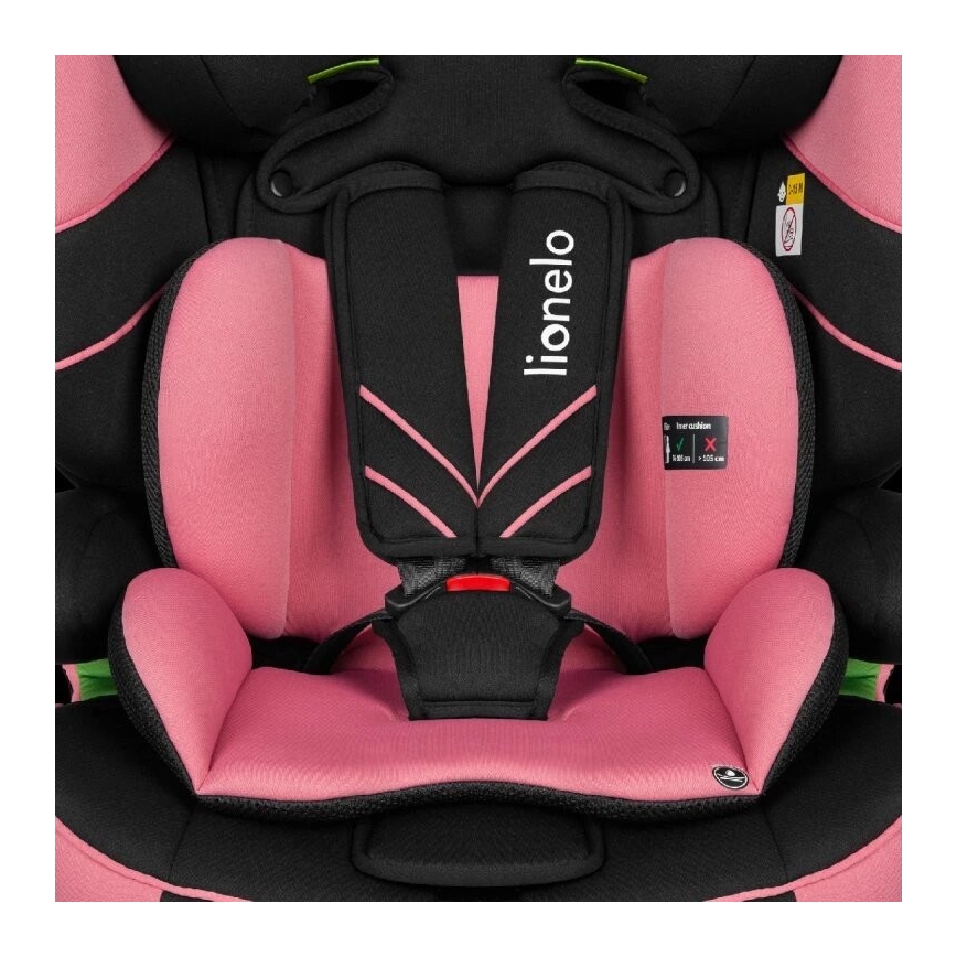 Lionelo - Auto sedište LEVI ONE i-Size 76-150 cm crno/roze