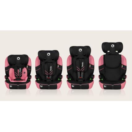 Lionelo - Auto sedište LEVI ONE i-Size 76-150 cm crno/roze