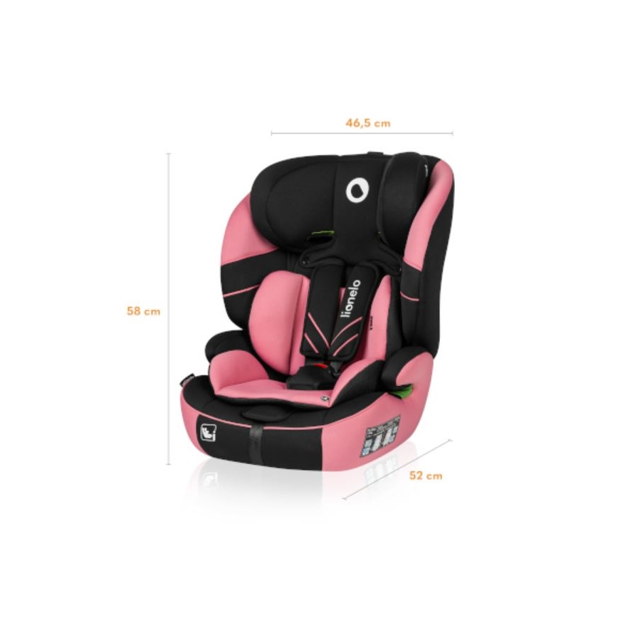 Lionelo - Auto sedište LEVI ONE i-Size 76-150 cm crno/roze