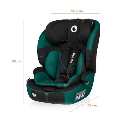 Lionelo - Auto sedište LEVI ONE i-Size 76-150 cm crno/zelena
