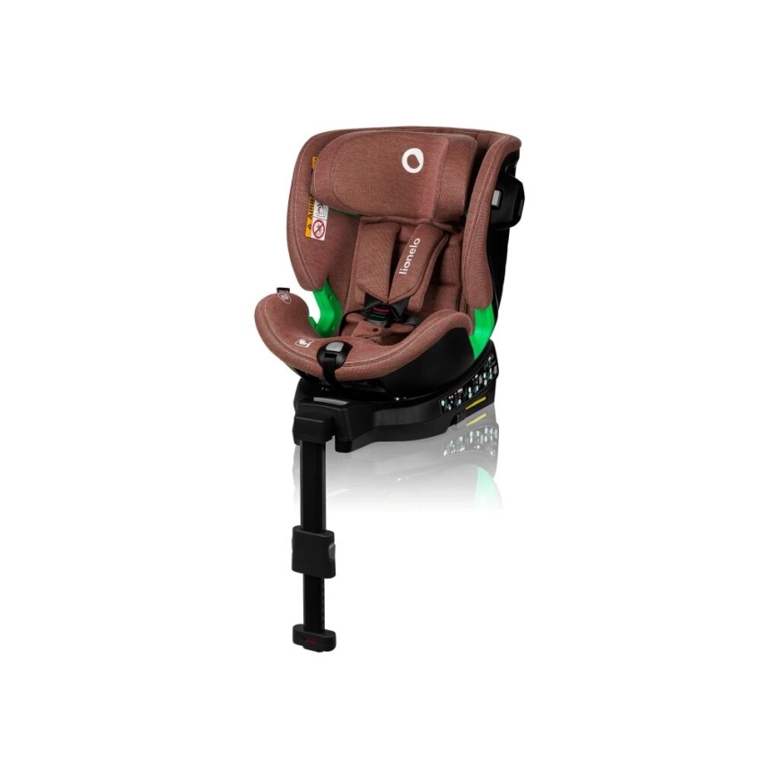 Lionelo - Auto sedište sa bazom rotirajuća HARMONY i-Size 40-150 cm cigla