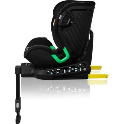 Lionelo - Auto sedište sa bazom rotirajuća HARMONY i-Size 40-150 cm crno
