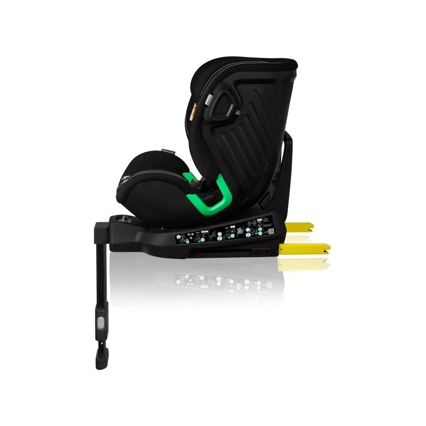 Lionelo - Auto sedište sa bazom rotirajuća HARMONY i-Size 40-150 cm crno