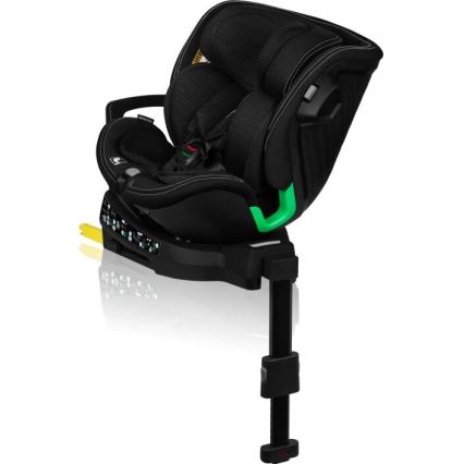 Lionelo - Auto sedište sa bazom rotirajuća HARMONY i-Size 40-150 cm crno