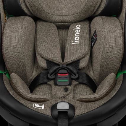 Lionelo - Auto sedište sa bazom rotirajuća HARMONY i-Size 40-150 cm crno/maslinasta