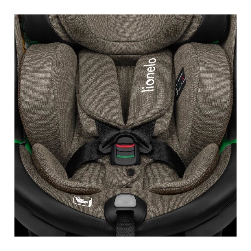 Lionelo - Auto sedište sa bazom rotirajuća HARMONY i-Size 40-150 cm crno/maslinasta