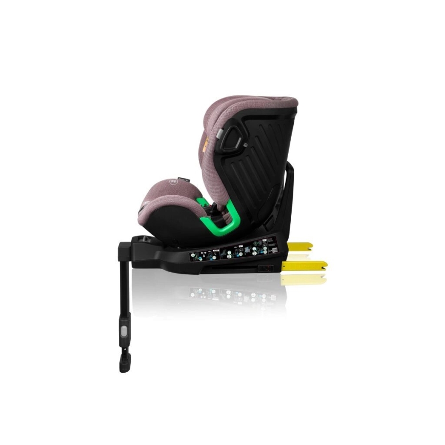 Lionelo - Auto sedište sa bazom rotirajuća HARMONY i-Size 40-150 cm roze