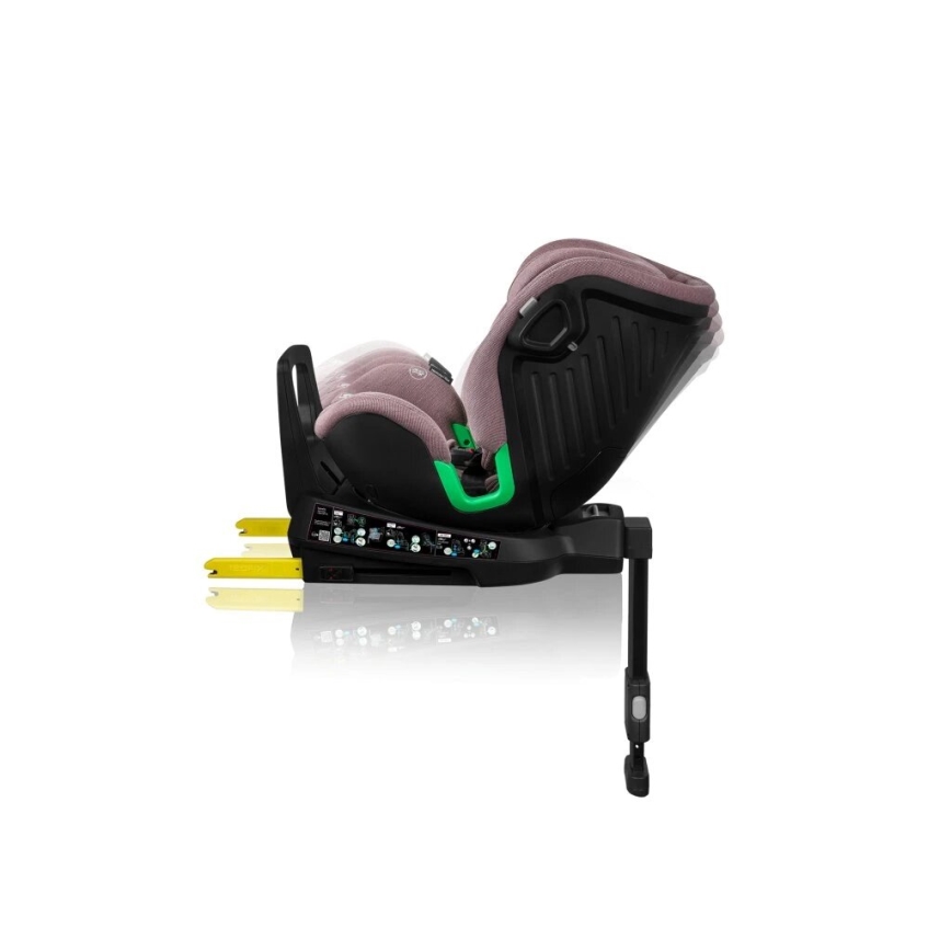 Lionelo - Auto sedište sa bazom rotirajuća HARMONY i-Size 40-150 cm roze