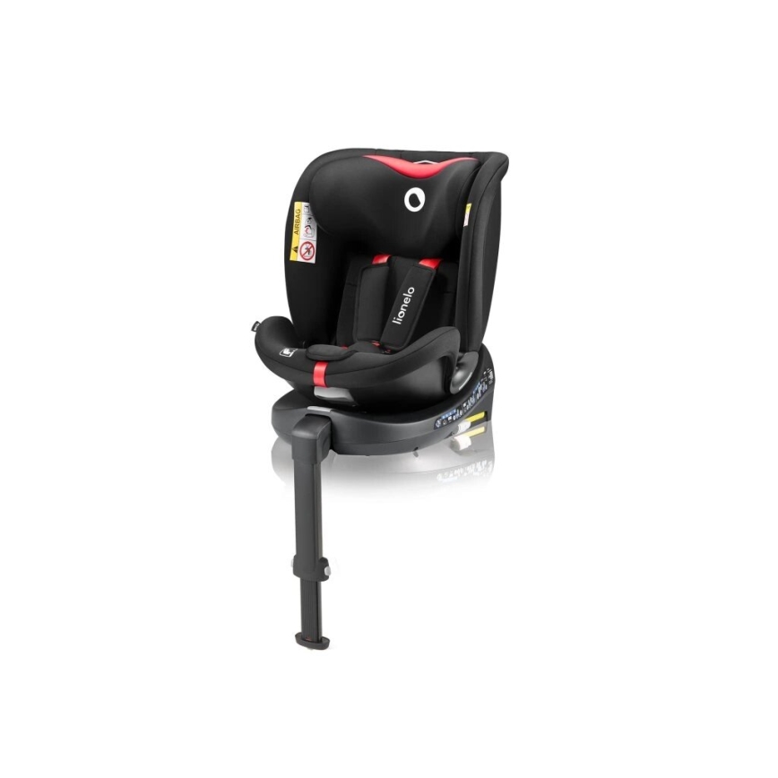 Lionelo - Auto sedište sa bazom rotirajuća NAVY i-Size 40-150 cm crno/crveno