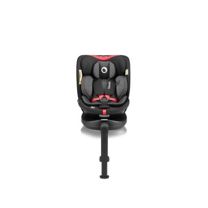 Lionelo - Auto sedište sa bazom rotirajuća NAVY i-Size 40-150 cm crno/crveno